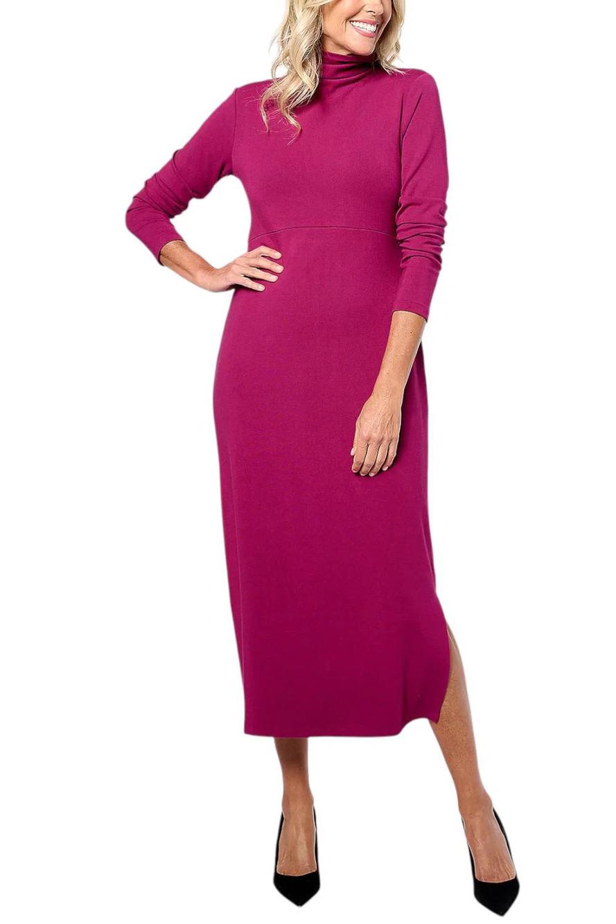 Women with Control Women's Jersey Tummy Control Midi Dress Wild Berry - Tall